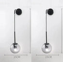 GobekUsa Glass Ball Wall Lamp - Nordic Retro LED Lighting Fixture