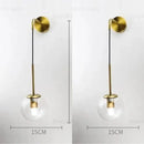 GobekUsa Glass Ball Wall Lamp - Nordic Retro LED Lighting Fixture