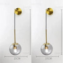 GobekUsa Glass Ball Wall Lamp - Nordic Retro LED Lighting Fixture