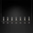 GobekUsa Glass Chandelier Pendant Lamp with E14 LED, Chrome Finish, Retro Design