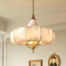 GobekUsa Gold Lustre Retro Medieval Fabric Pendant Lights for Home Decor