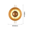GobekUsa Gold Round Villa Wall Lamp: Retro LED Lighting for Corridor, Living Room, Bedroom.