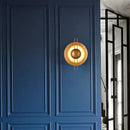 GobekUsa Gold Round Villa Wall Lamp: Retro LED Lighting for Corridor, Living Room, Bedroom.