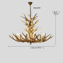 GobekUsa Antler LED Chandeliers: Creative Retro Resin Pendant Lamps for Home & Hospitality Lighting
