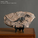 GobekUsa Dino Fossil Resin Craft: Retro Animal Statue, Indoor Living Room Decor & Gift