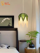 GobekUsa Copper Tassel Pendant Lights LED E27 Retro Luxury Hanging Lamp for Home Decor