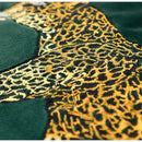 GobekUsa Embroidered Leopard Cushion Cover in Retro Green Velvet for Luxury Living Room