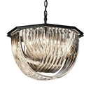 GobekUsa Black Metal E14 Led Pendant Lights: Retro Loft Chain Hanging Lamp for Living Room