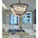 GobekUsa Black Metal E14 Led Pendant Lights: Retro Loft Chain Hanging Lamp for Living Room
