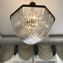 GobekUsa Black Metal E14 Led Pendant Lights: Retro Loft Chain Hanging Lamp for Living Room