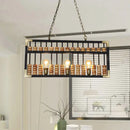 GobekUsa Retro Industrial Metal Abacus Pendant Chandelier - 3-Light Island Lamp for Bar/Restaurant