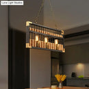 GobekUsa Retro Industrial Metal Abacus Pendant Chandelier - 3-Light Island Lamp for Bar/Restaurant