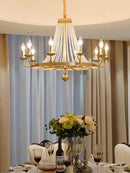GobekUsa Crystal Chandelier: Retro Industrial Lighting for Living Room, Dinning Room Decor