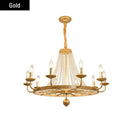 GobekUsa Crystal Chandelier: Retro Industrial Lighting for Living Room, Dinning Room Decor