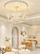 GobekUsa Crystal Chandelier: Retro Industrial Lighting for Living Room, Dinning Room Decor