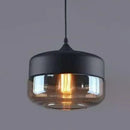 GobekUsa 1 Light Pendant Lighting Retro Industrial Style Glass Pendant Ceiling Lights for Restaurant