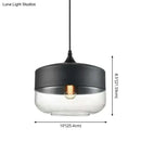 GobekUsa 1 Light Pendant Lighting Retro Industrial Style Glass Pendant Ceiling Lights for Restaurant