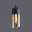 GobekUsa 1 Light Pendant Lighting Retro Industrial Style Glass Pendant Ceiling Lights for Restaurant