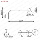 GobekUsa American Retro Industrial Wall Lamps for Dining Living Bedroom Corridor