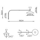 GobekUsa American Retro Industrial Wall Lamps for Dining Living Bedroom Corridor