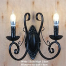 GobekUsa Black Wrought Iron Loft Chandelier for Living Room, Bar, Restaurant - Retro Industrial Style