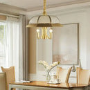 GobekUsa Iron Bronze Pendant Light Glass Retro Modern Living Room Lamp