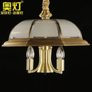 GobekUsa Iron Bronze Pendant Light Glass Retro Modern Living Room Lamp