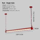 Retro Linear Glass Pendant Light In Polished Chrome