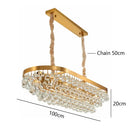 GobekUsa Crystal Bead Ceiling Pendant Lights - Retro Luxury Gold Home Decor Lighting