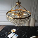 GobekUsa Crystal Bead Ceiling Pendant Lights - Retro Luxury Gold Home Decor Lighting