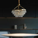GobekUsa Crystal Bead Ceiling Pendant Lights - Retro Luxury Gold Home Decor Lighting