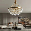 GobekUsa Crystal Bead Ceiling Pendant Lights - Retro Luxury Gold Home Decor Lighting