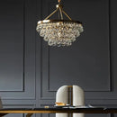 GobekUsa Crystal Bead Ceiling Pendant Lights - Retro Luxury Gold Home Decor Lighting