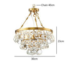 GobekUsa Crystal Bead Ceiling Pendant Lights - Retro Luxury Gold Home Decor Lighting