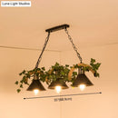 GobekUsa Black Retro Metal Pendant Light - Industrial Hanging Island Fixture
