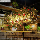 GobekUsa Black Retro Metal Pendant Light - Industrial Hanging Island Fixture