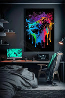 GobekUsa Retro Monkey Gaming Room Wall Art Poster