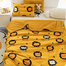 GobekUsa Cotton Floral Double Quilt | Retro Soothe Doudou Bedding Blanket