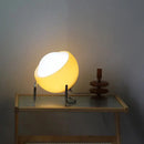 GobekUsa Glass Table Lamp: Nordic LED Retro Night Light for Bedroom and Living Room