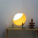 GobekUsa Glass Table Lamp: Nordic LED Retro Night Light for Bedroom and Living Room