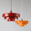 Retro Orange Metal Pendant Light