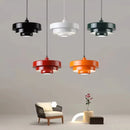 Retro Orange Metal Pendant Light