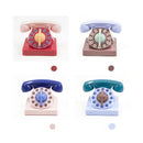 Retro pastel mechanical telephone kitchen timer 60 minute wind up by Decorbites