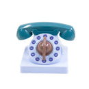Retro pastel mechanical telephone kitchen timer 60 minute wind up by Decorbites