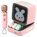 GobekUsa Ditoo-Mic Bluetooth Speaker with Karaoke Microphone, Pixel Art Display, Sound Modes