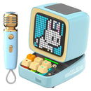GobekUsa Ditoo-Mic Bluetooth Speaker with Karaoke Microphone, Pixel Art Display, Sound Modes