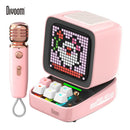 GobekUsa Ditoo-Mic Bluetooth Speaker with Karaoke Microphone, Pixel Art Display, Sound Modes