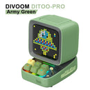GobekUsa Ditoo Pixel Art Game Bluetooth Speaker: 16X16 LED Display Board (Pink)