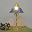 GobekUsa Brass Desk Lamp - French Retro Minimalist Light Luxury Bedroom Nostalgia