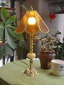 GobekUsa Brass Desk Lamp - French Retro Minimalist Light Luxury Bedroom Nostalgia